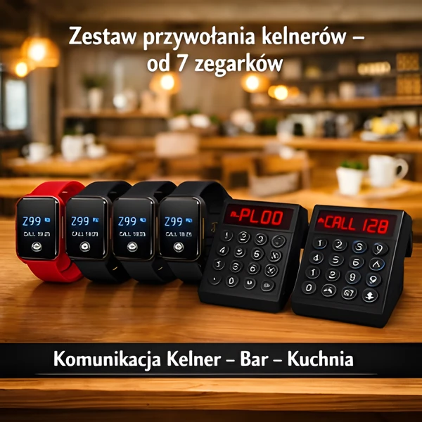 Skonfiguruj własny zestaw przywołujący - od 7 do 160 kelnerów